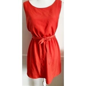Gap • Red Tie Waist Above The Knee Sundress